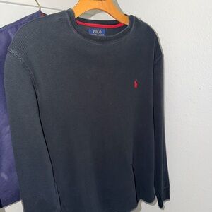 Polo by Ralph Lauren Men's Dark Blue Long Sleeve Tee
